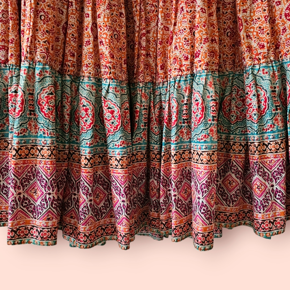 Ralph Lauren Vibrant Patterned Maxi Skirt - Picture 3 of 9